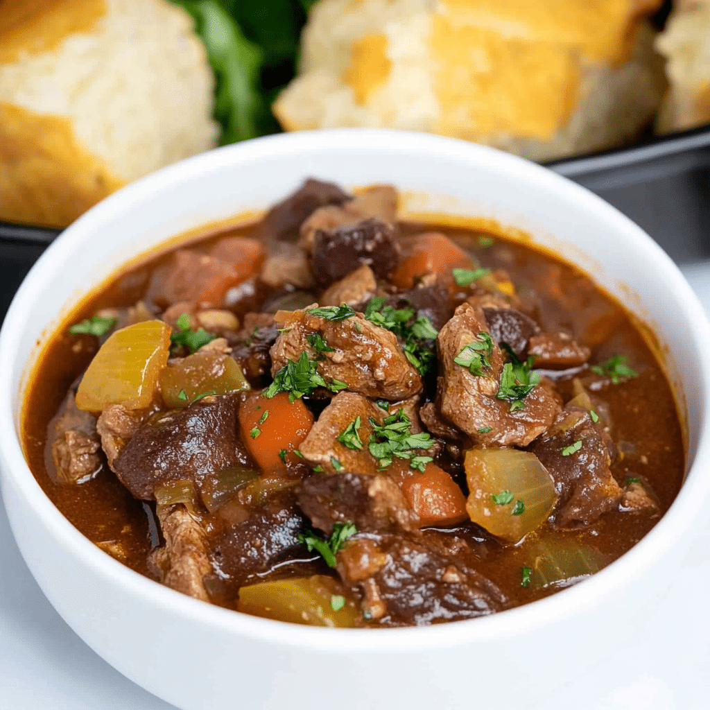 BBQ Slow Cooker Beef Stew