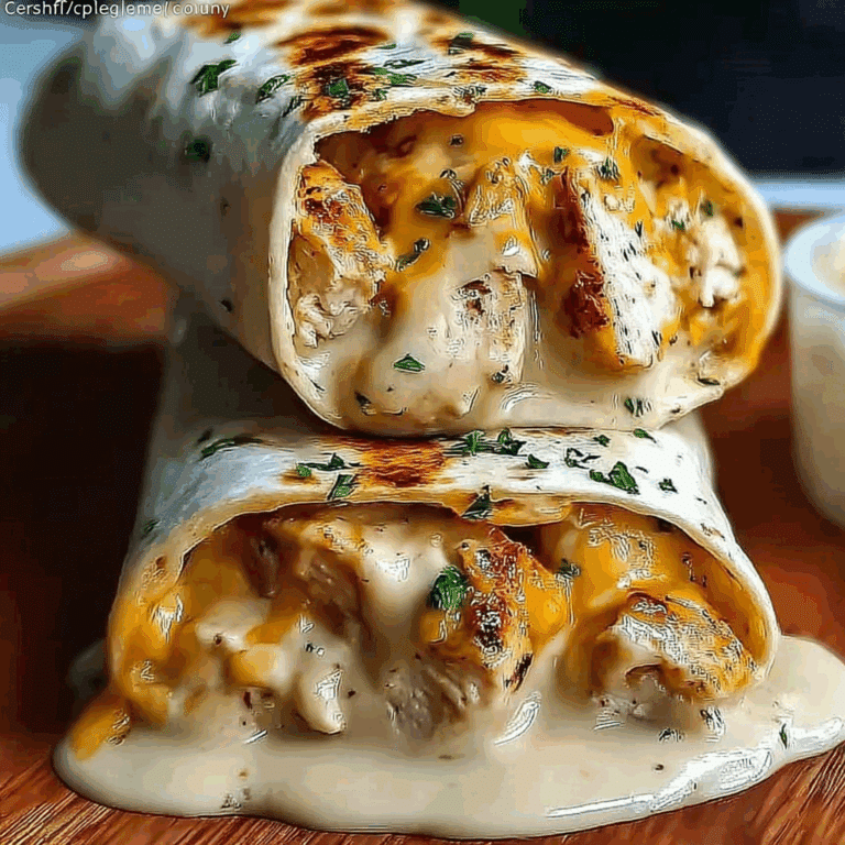 Cheesy Garlic Chicken Wraps