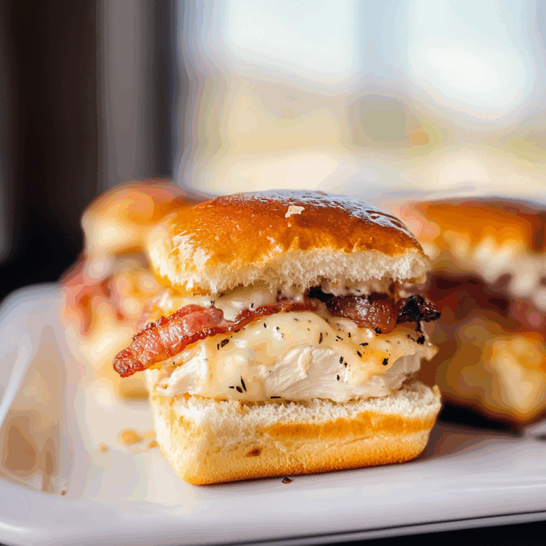 Chicken Bacon Ranch Sliders