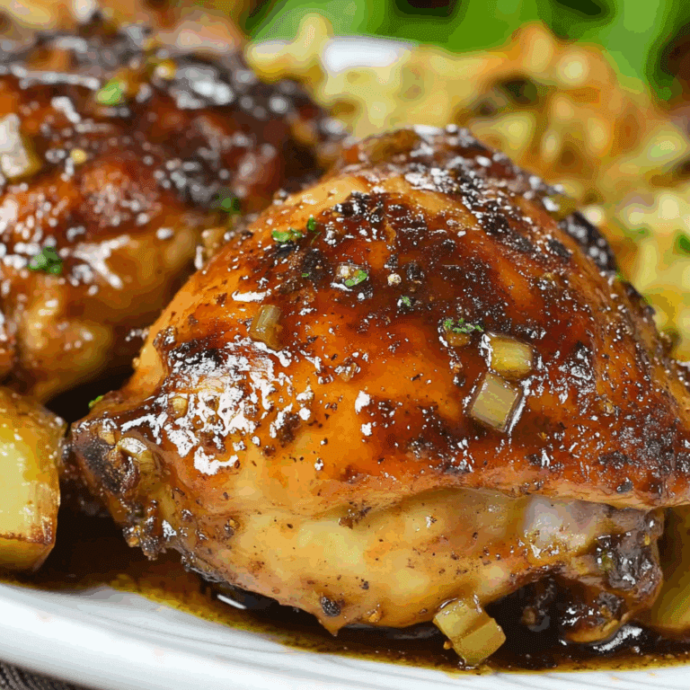 Honey Garlic Slow Cooker Chicken Thighs