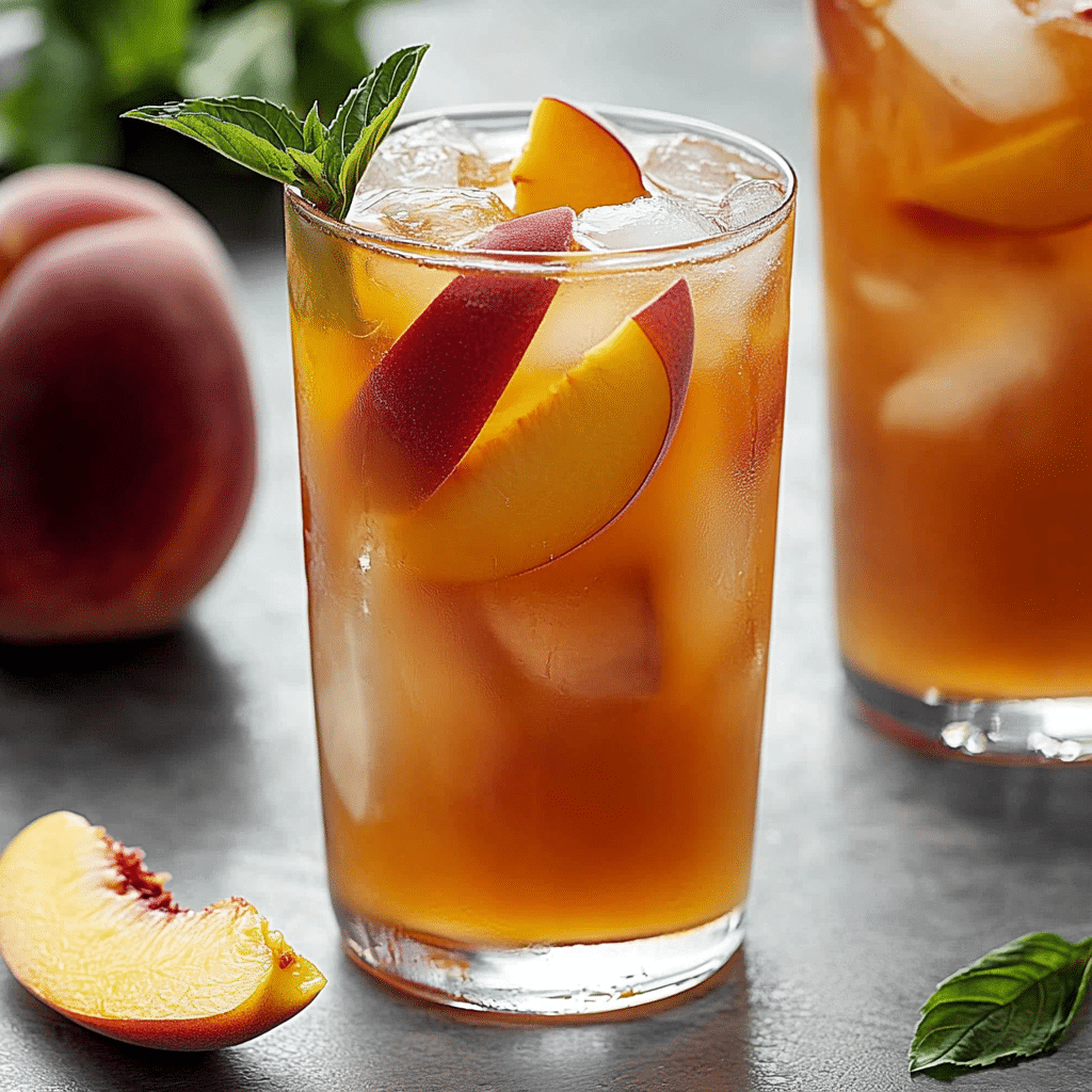 Peach Honey Iced Tea
