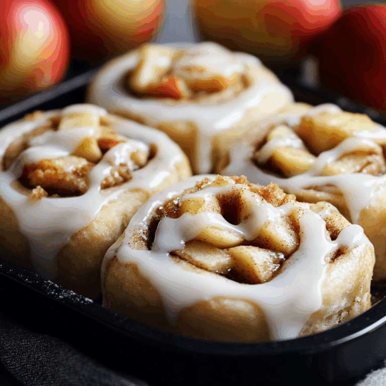 Apple Cinnamon Rolls with Maple Icing