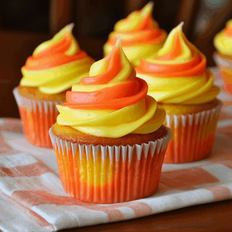 Candy Corn Cupcakes