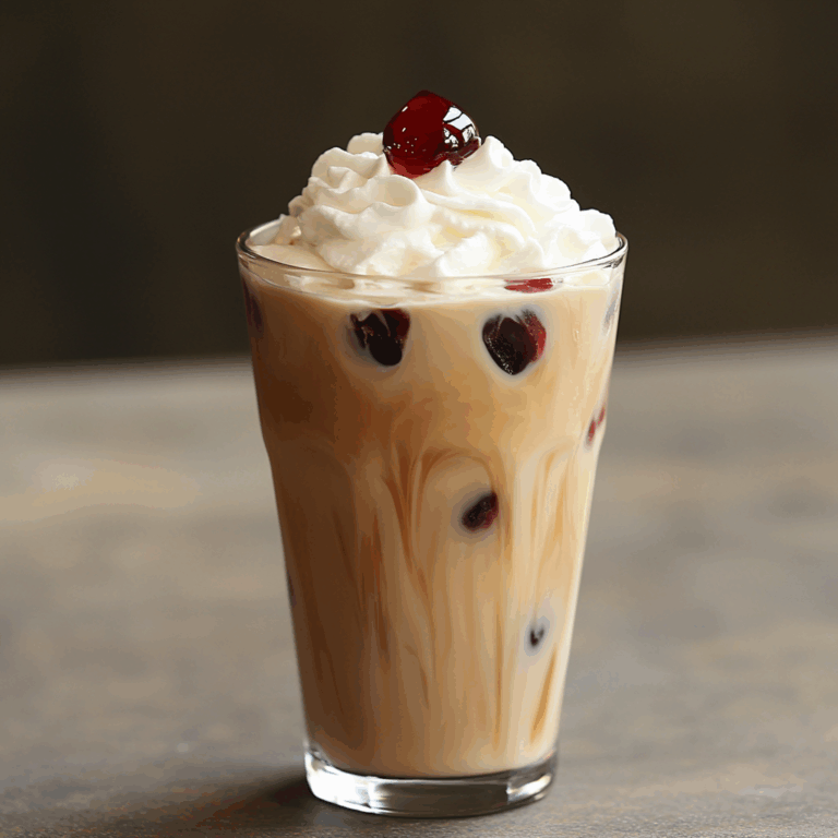 Cherry Vanilla Iced Latte