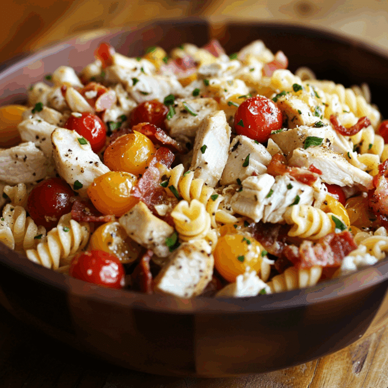 Chicken Club Pasta Salad