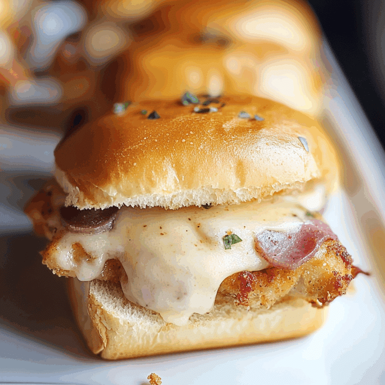 Chicken Cordon Bleu Sliders