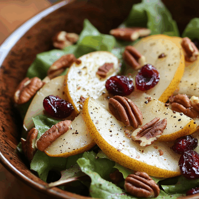 Fall Salad with Cranberry Vinaigrette