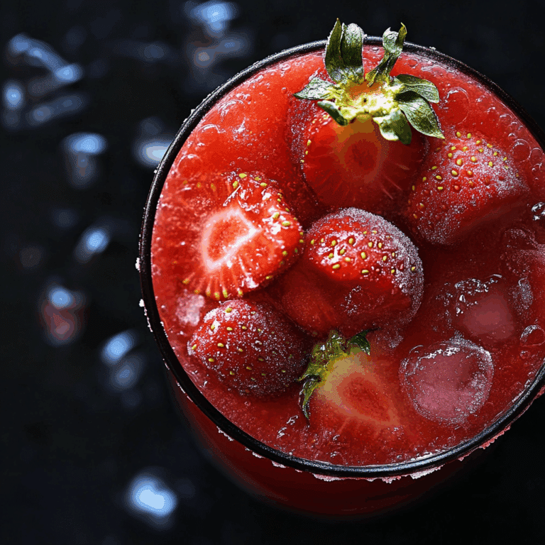Frozen Strawberry Mocktail