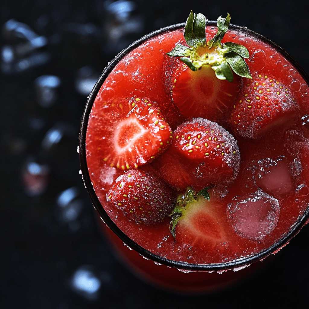Frozen Strawberry Mocktail