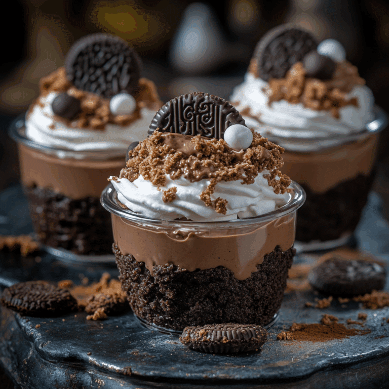 Graveyard Pudding Cups