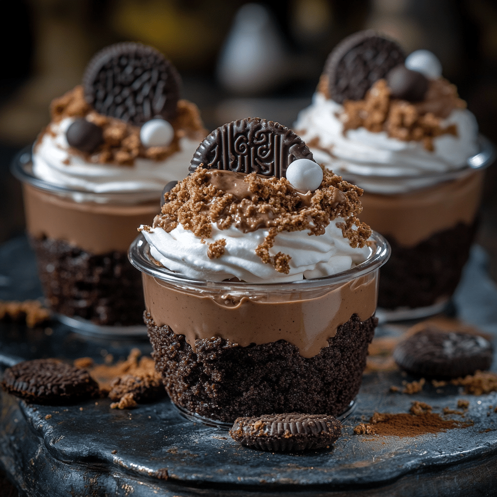 Graveyard Pudding Cups