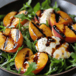 Grilled Peach and Mozzarella Summer Salad