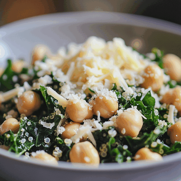 Kale Quinoa Chickpea Salad