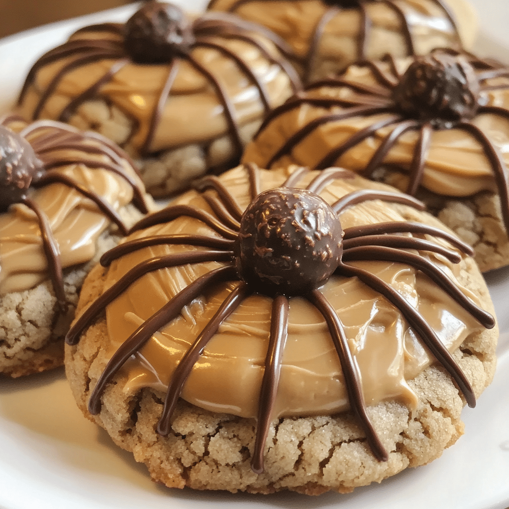 Peanut Butter Spider Cookies
