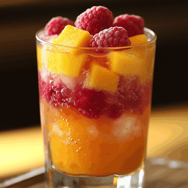 Raspberry Mango Mocktail