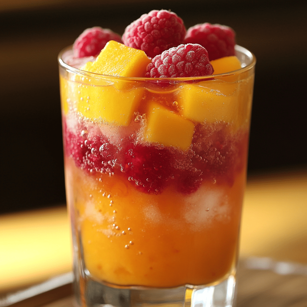 Raspberry Mango Mocktail