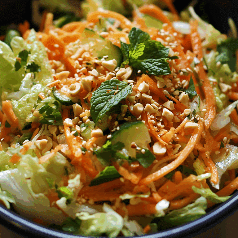 Spring Roll Salad with Ginger Dressing