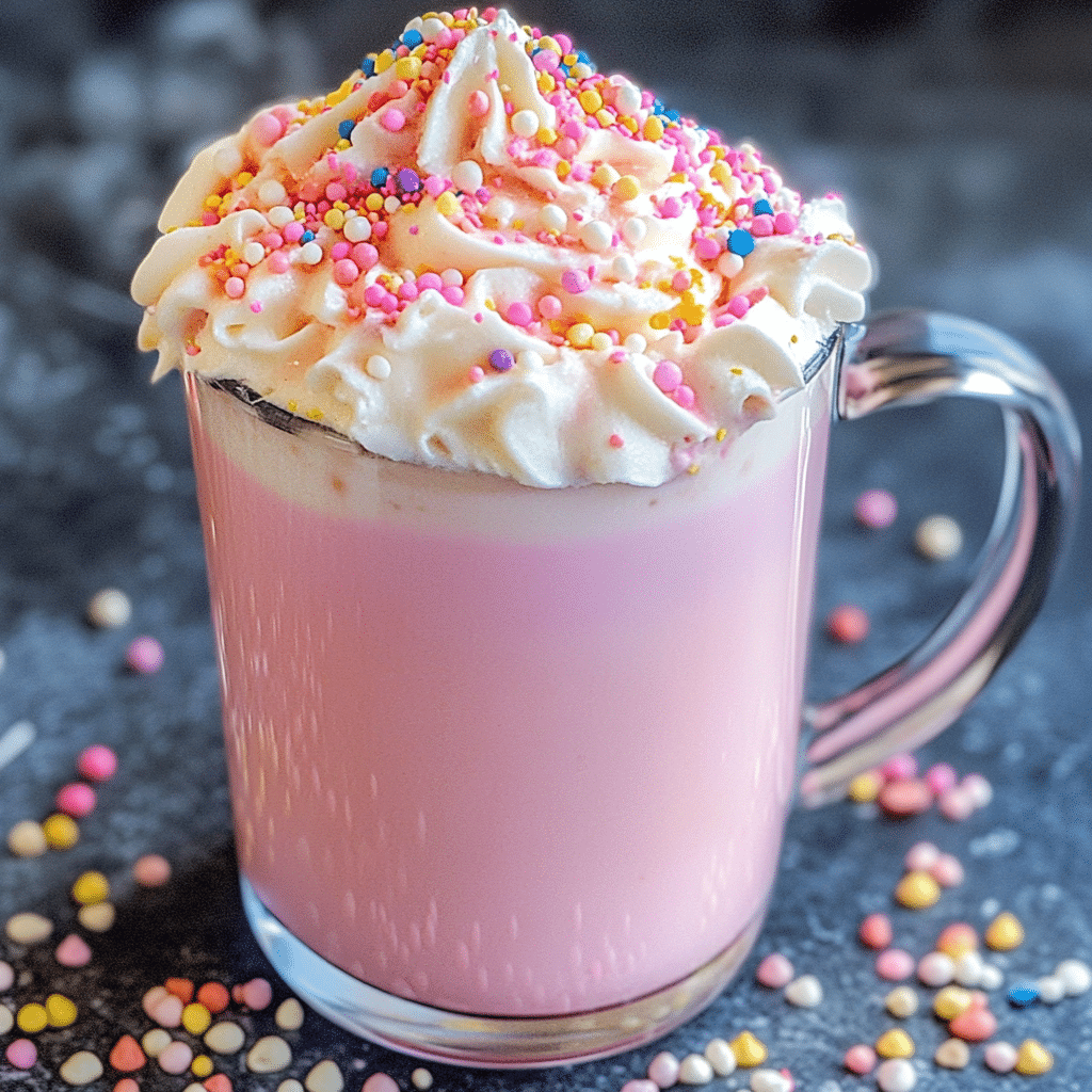 Unicorn Pink Hot Chocolate