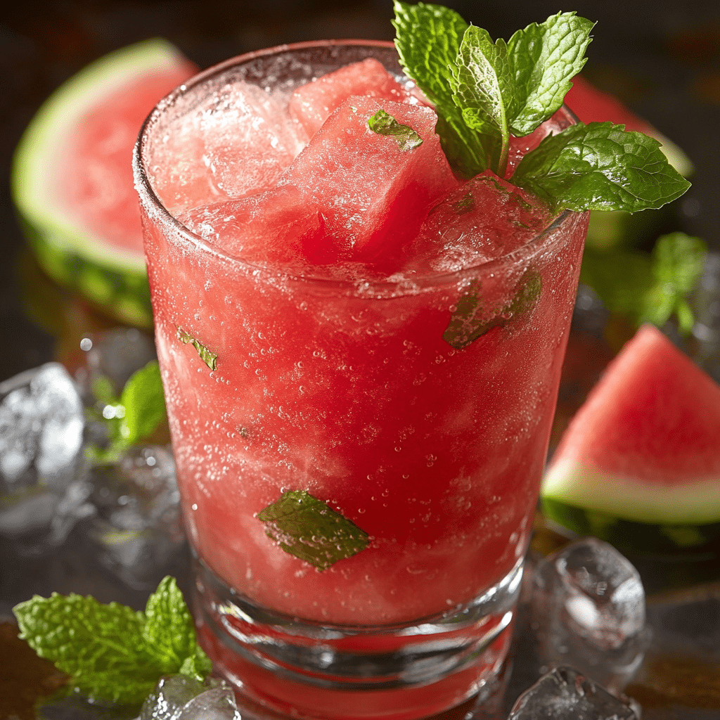 Watermelon Juice With Mint