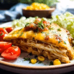 4-Ingredient Chicken Quesadilla Casserole