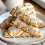 Apple Scones with Cinnamon Glaze