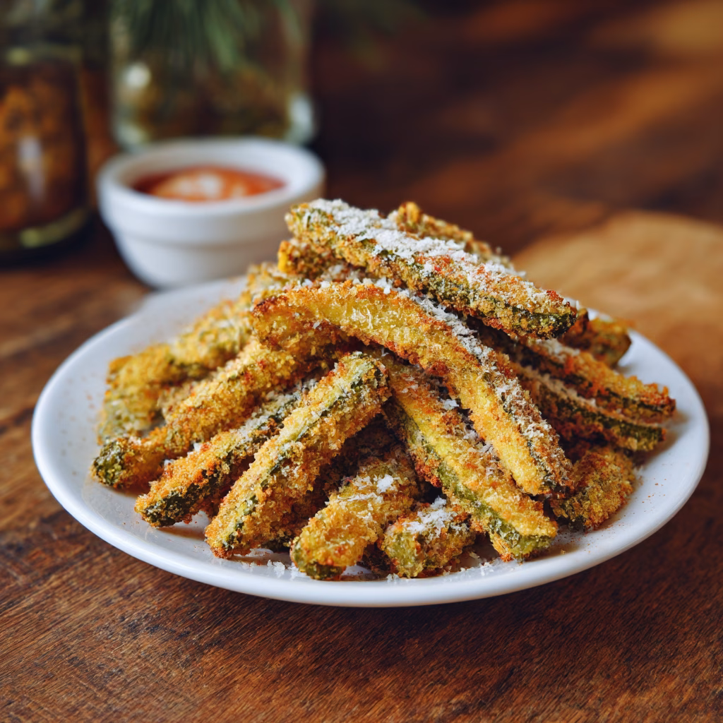 Baked Dill Pickle Fries