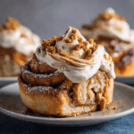 Biscoff Cinnamon Rolls with Cream Cheese Frosting