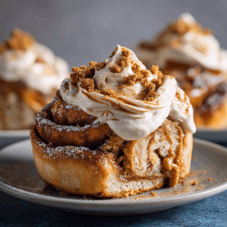 Biscoff Cinnamon Rolls with Cream Cheese Frosting