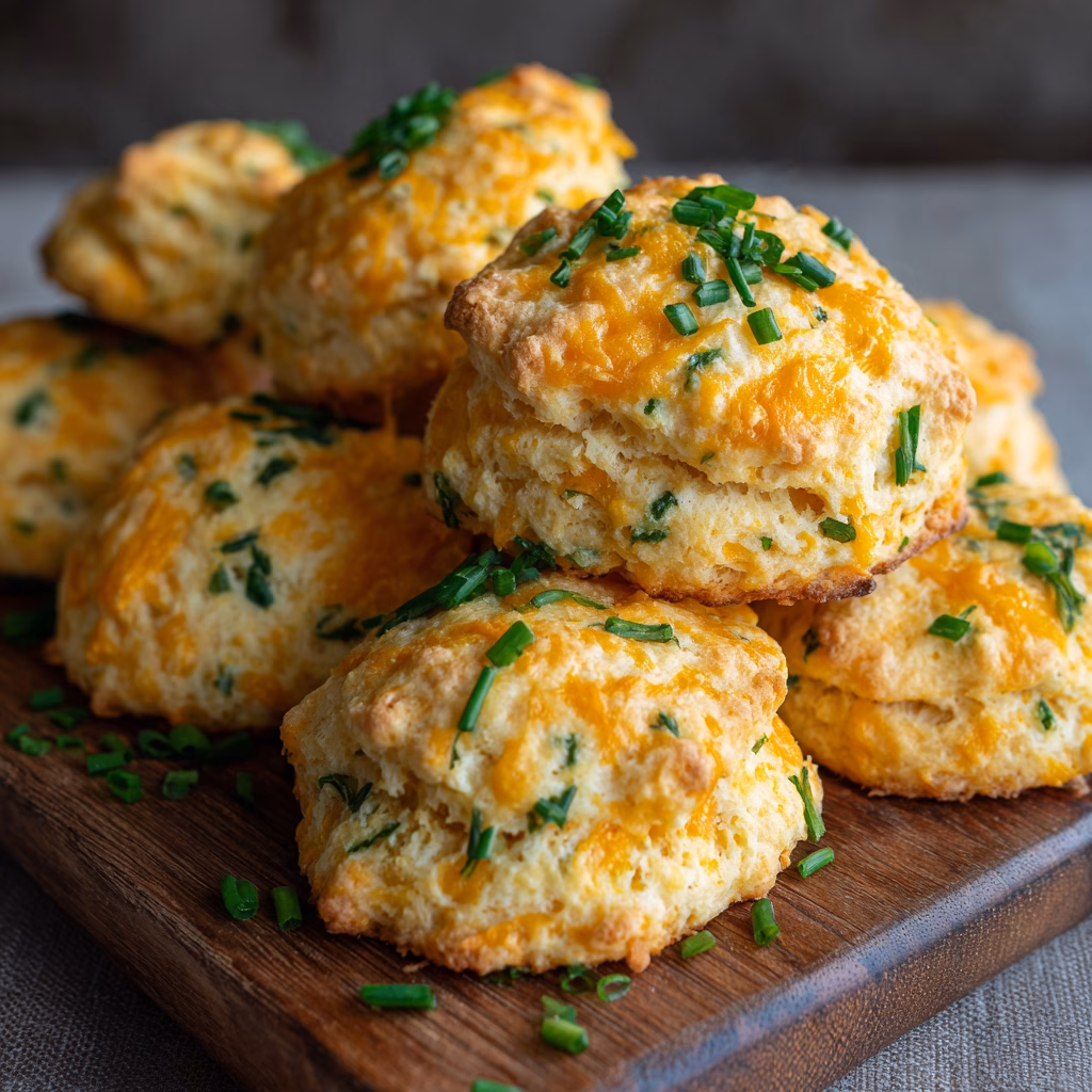 Cheddar Biscuits with Fresh Chives