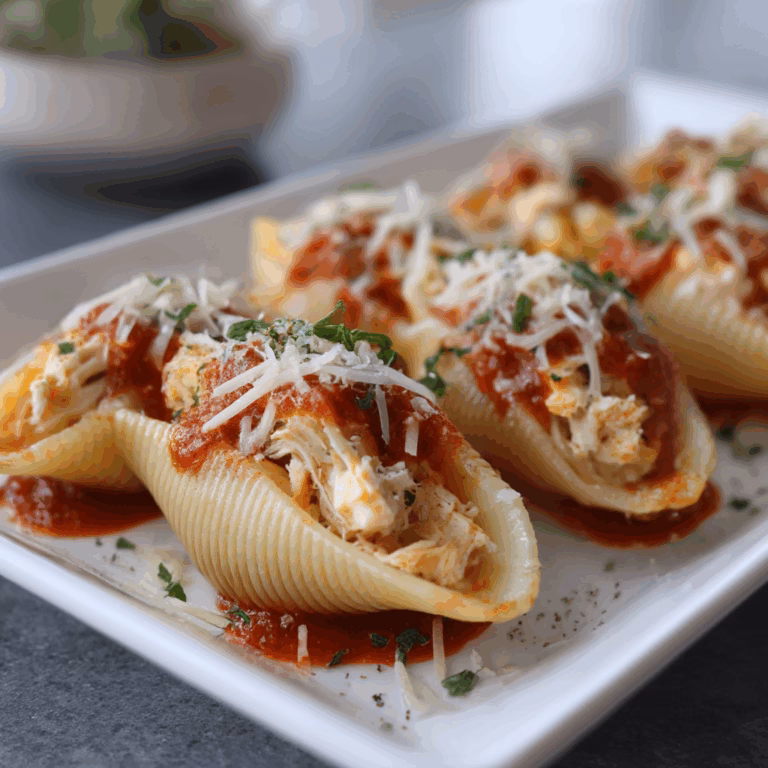 Chicken Parmesan Stuffed Shells