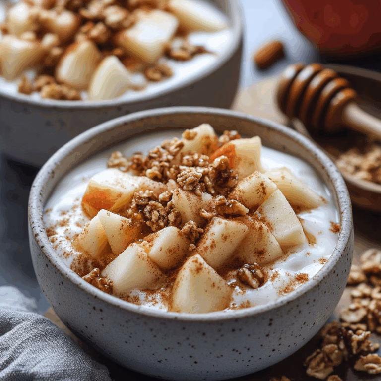 Cinnamon Apple Yogurt Bowls