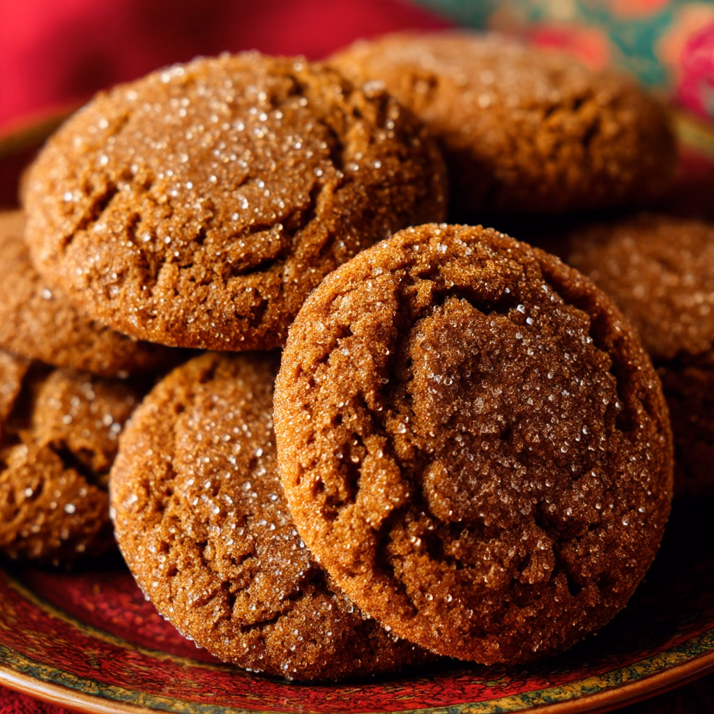 Molasses Cookies with Warm Spices
