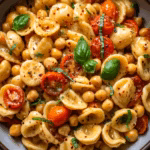 Orecchiette with Chickpeas and Tomatoes