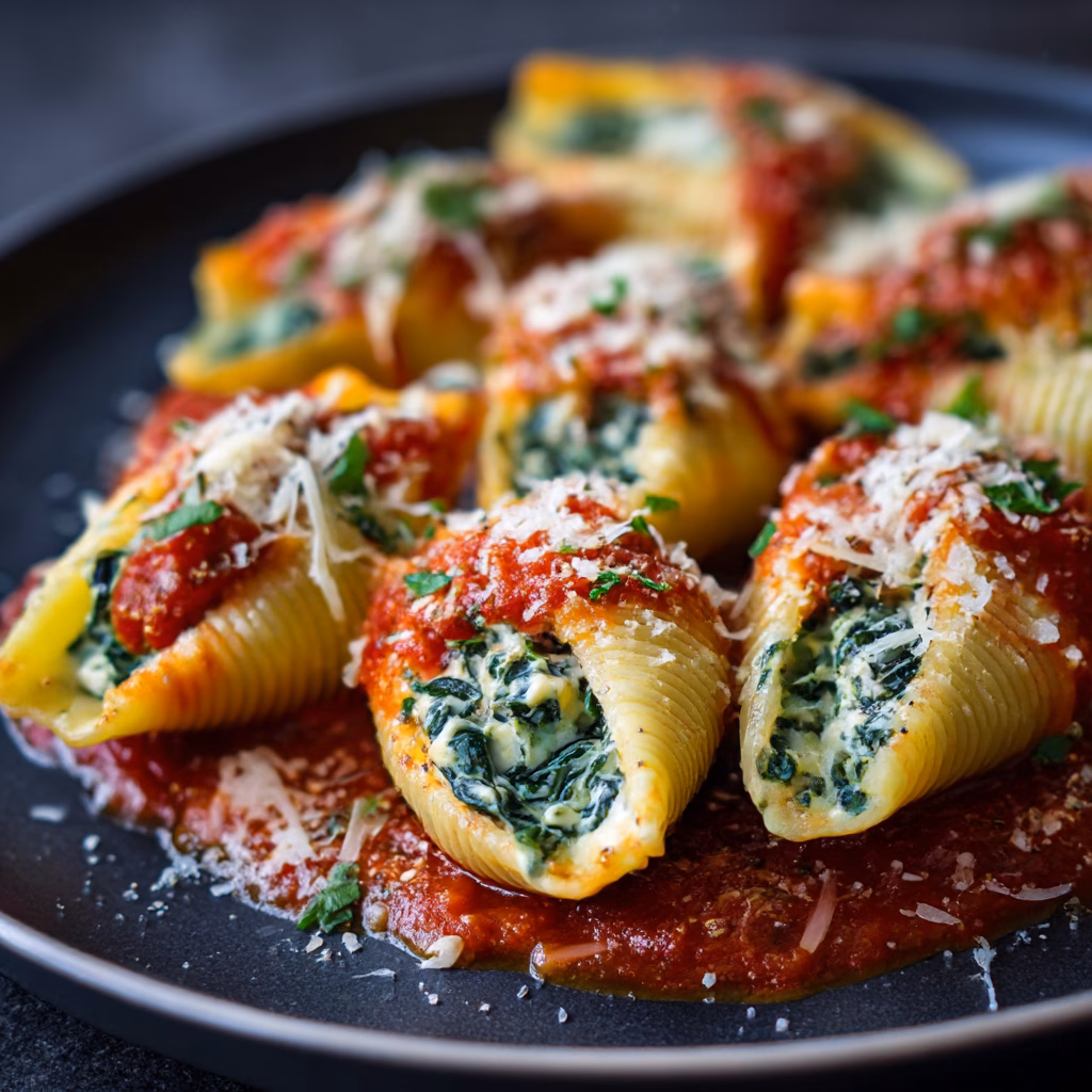 Spinach Ricotta Stuffed Shells