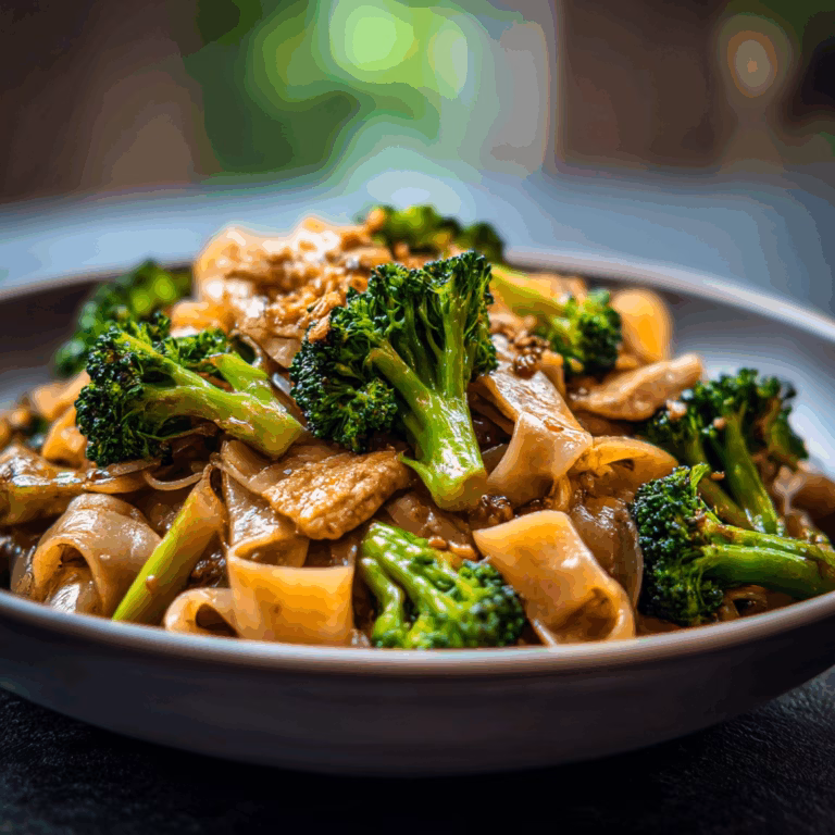 Thai Pad See Ew with Chicken and Broccoli