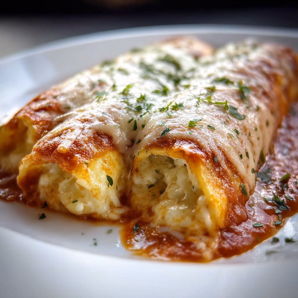 Three Cheese Manicotti