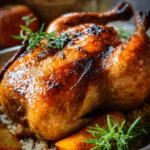 Apple Cider Glazed Roasted Chicken