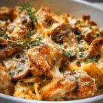 Chicken Casserole with Mushrooms